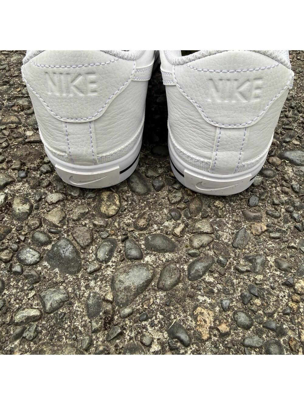 Nike Court Legacy Next Nature White Black Leather Low Top Sneakers DH3161-101 - Picture 7 of 9